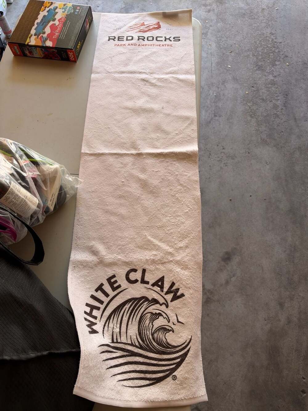 2 Towel Specialties White Claw Red Rocks Amphitheatre Towel White